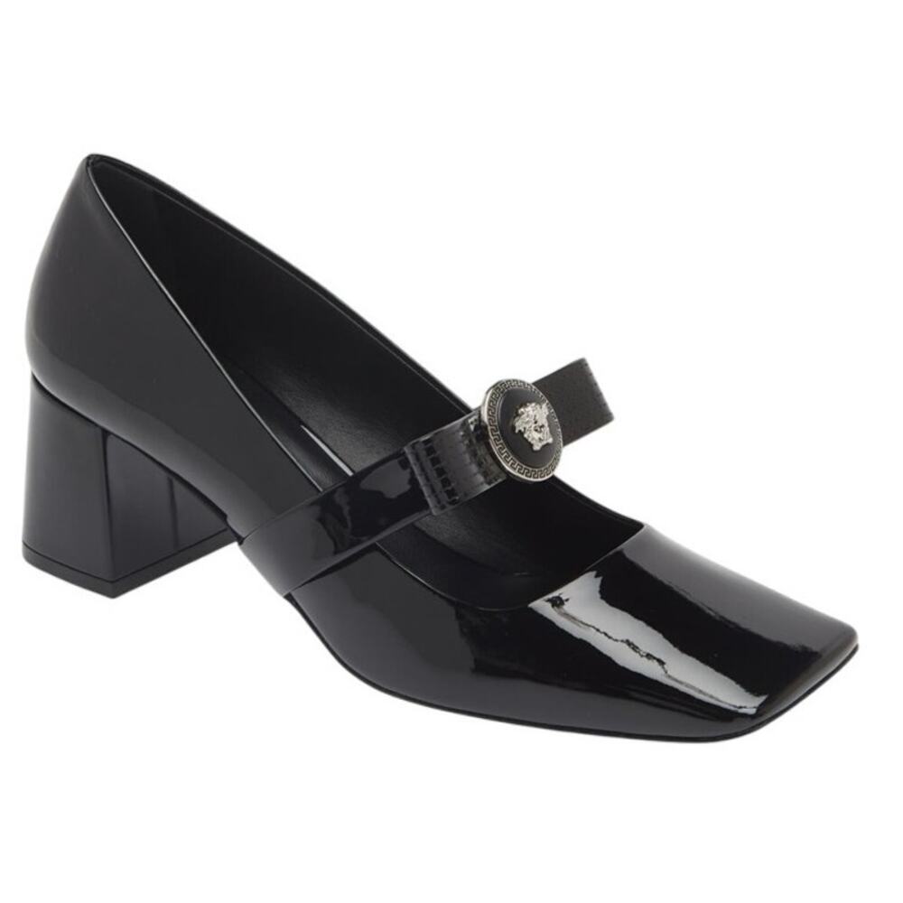 VERSACE 
Patent Leather Medusa Bow Mary
Jane Pump 38.5EU / 8.5US - Picture 8 of 15